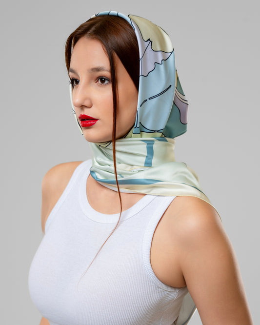 Fig Scarf in Light Green