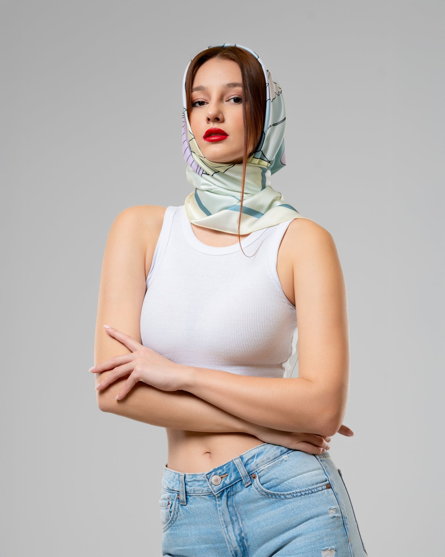 Fig Scarf in Light Green