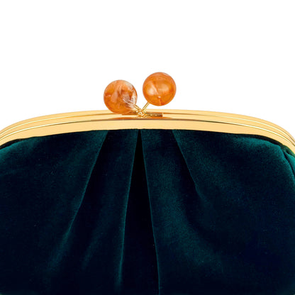 Green Velvet Clutch