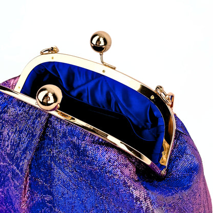 Purple-Blue Jacquard Bag