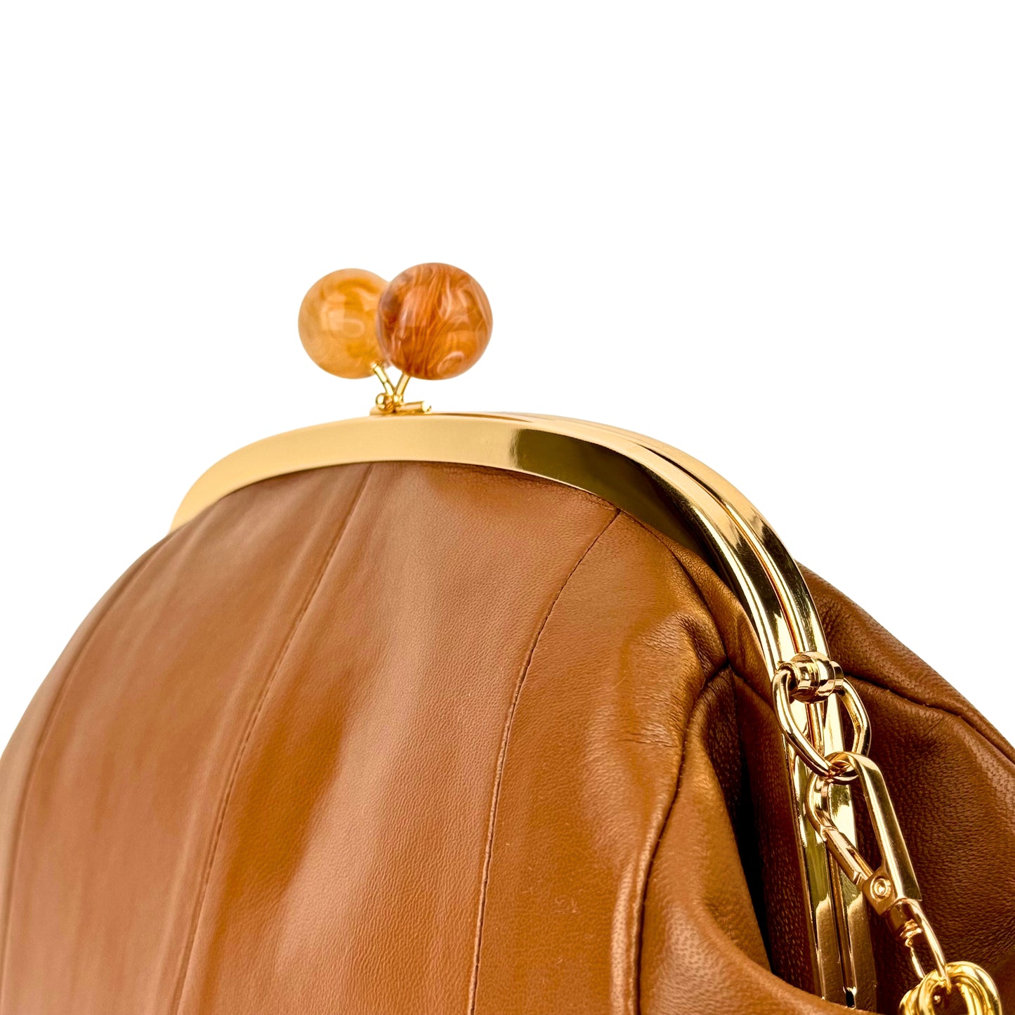 Caramel Leather Bag M