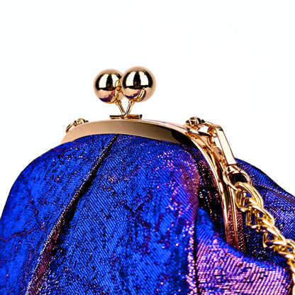 Purple-Blue Jacquard Bag