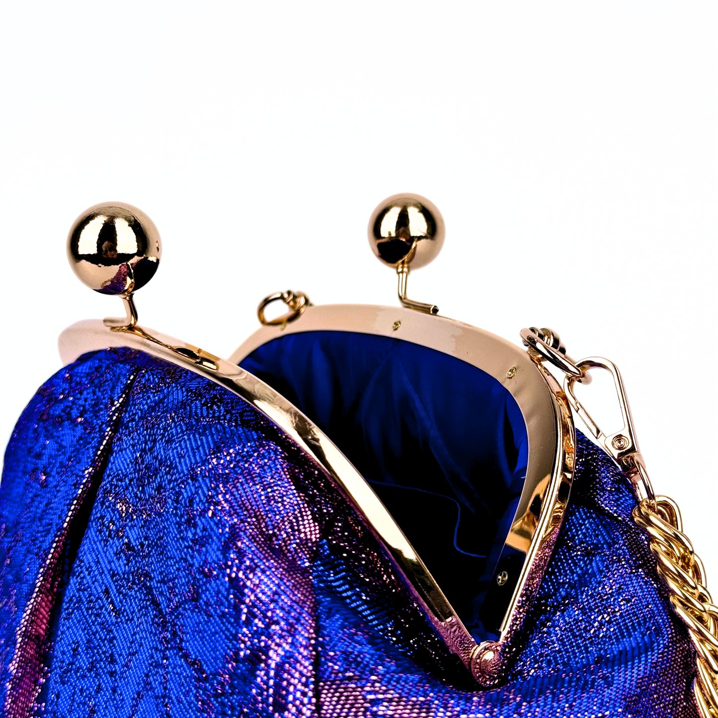 Purple-Blue Jacquard Bag