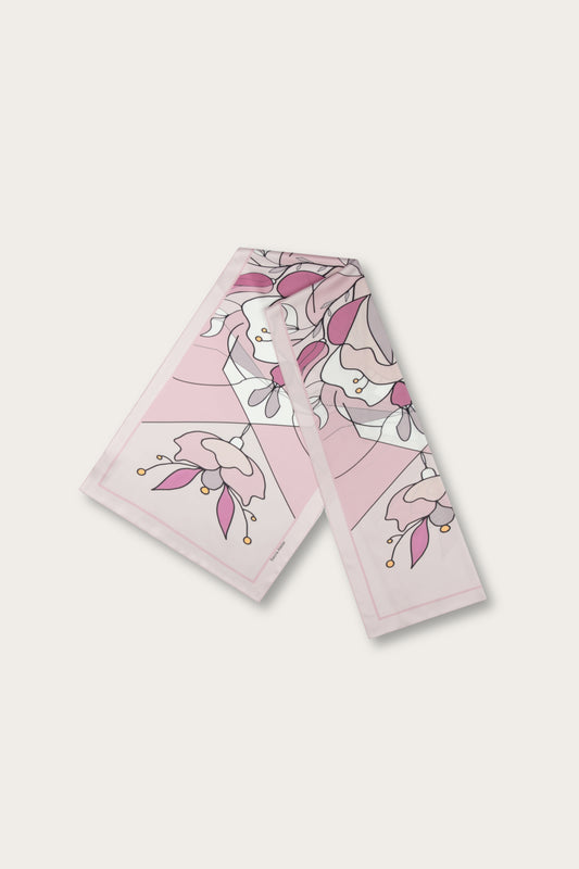 Pink Orchid Neck Scarf