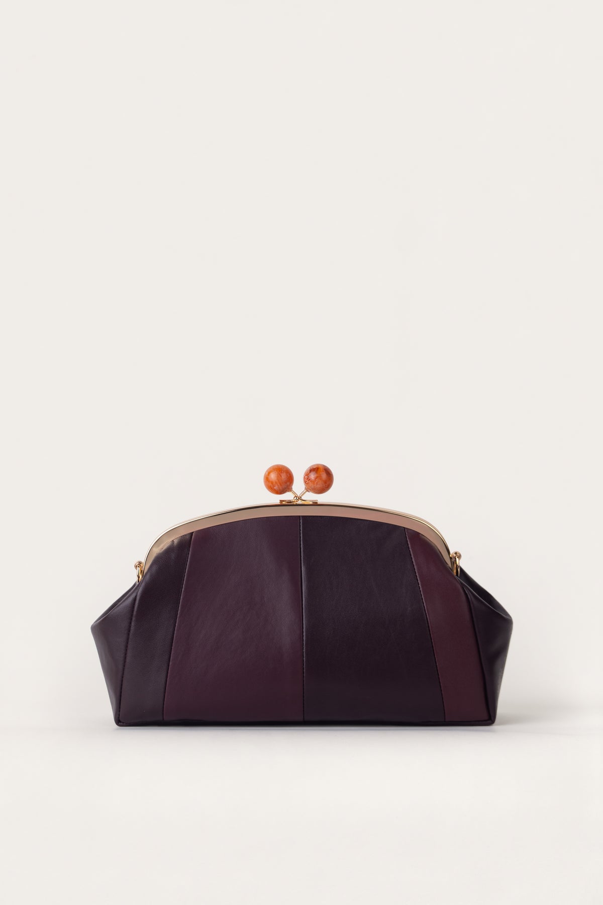 Brown Leather Clutch