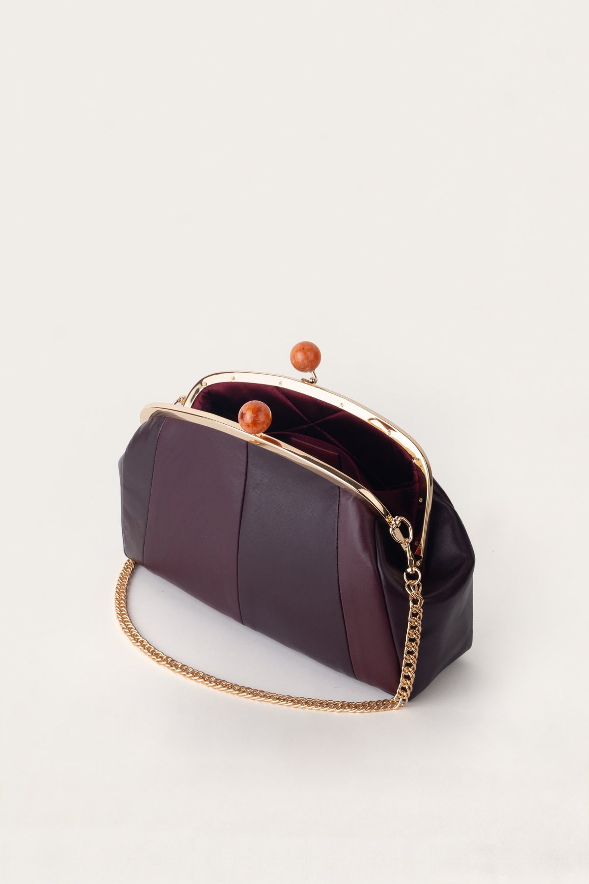Brown Leather Clutch