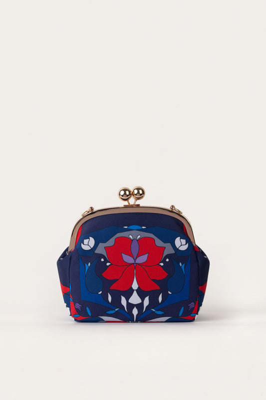 Navy Orchid Bag