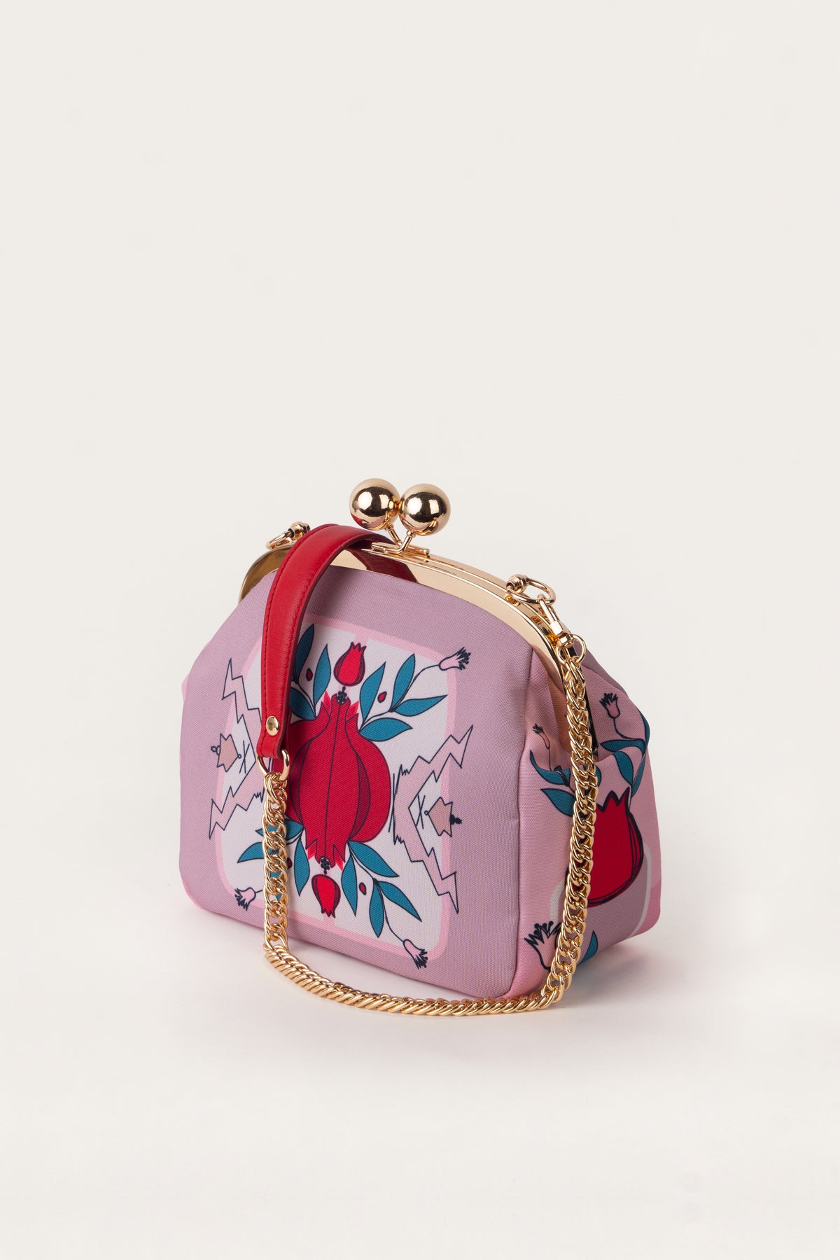 Pomegranate Clutch Bag