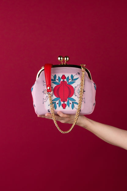 Pomegranate Clutch Bag
