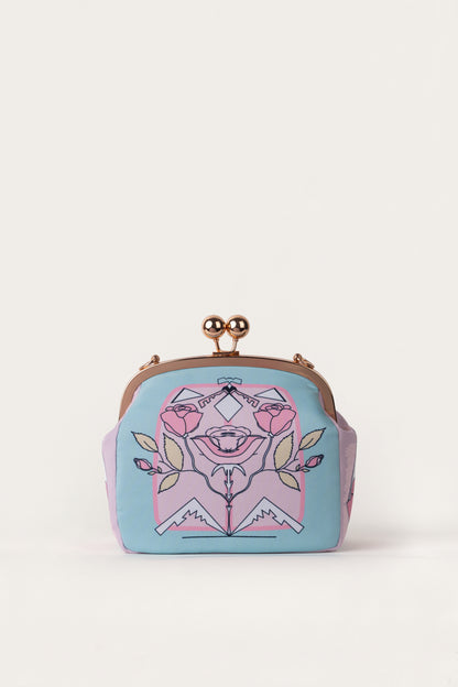Pink Rose Clutch Bag